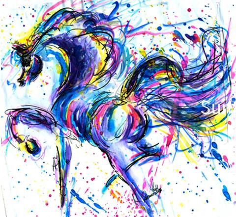 Picture of Summer Frost Designs' Rainbow Horse logo